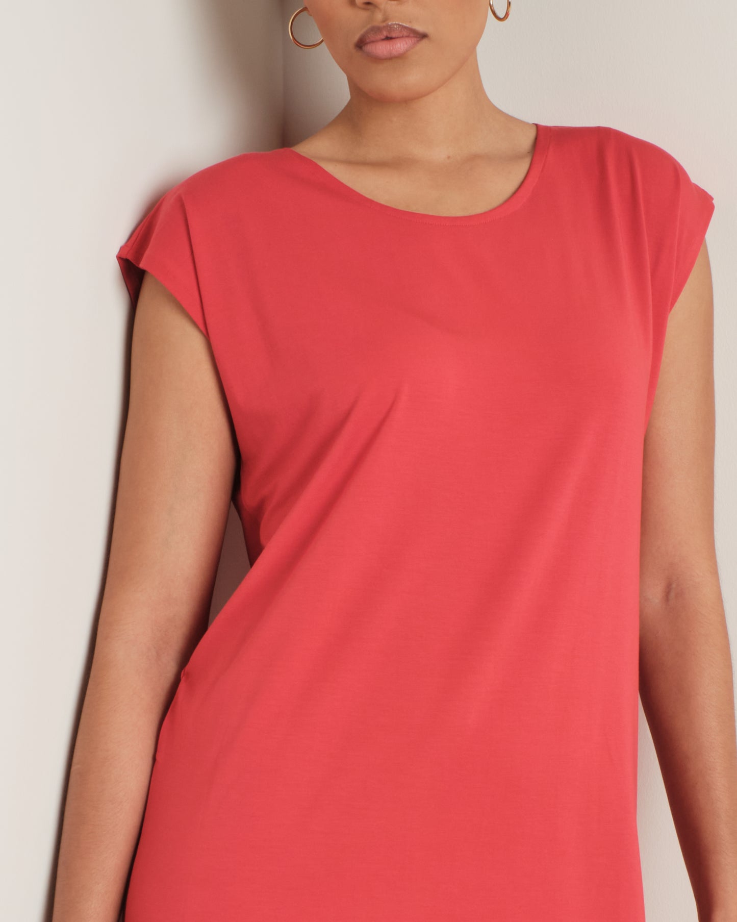 Short Easy Dress in Pink