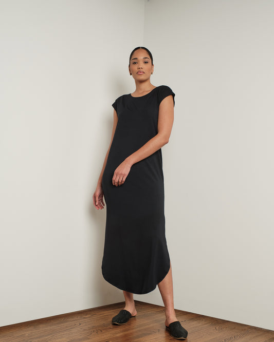 Long Easy Dress in Black