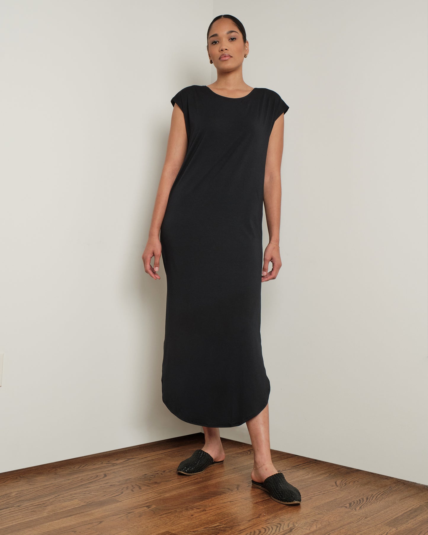 Long Easy Dress in Black