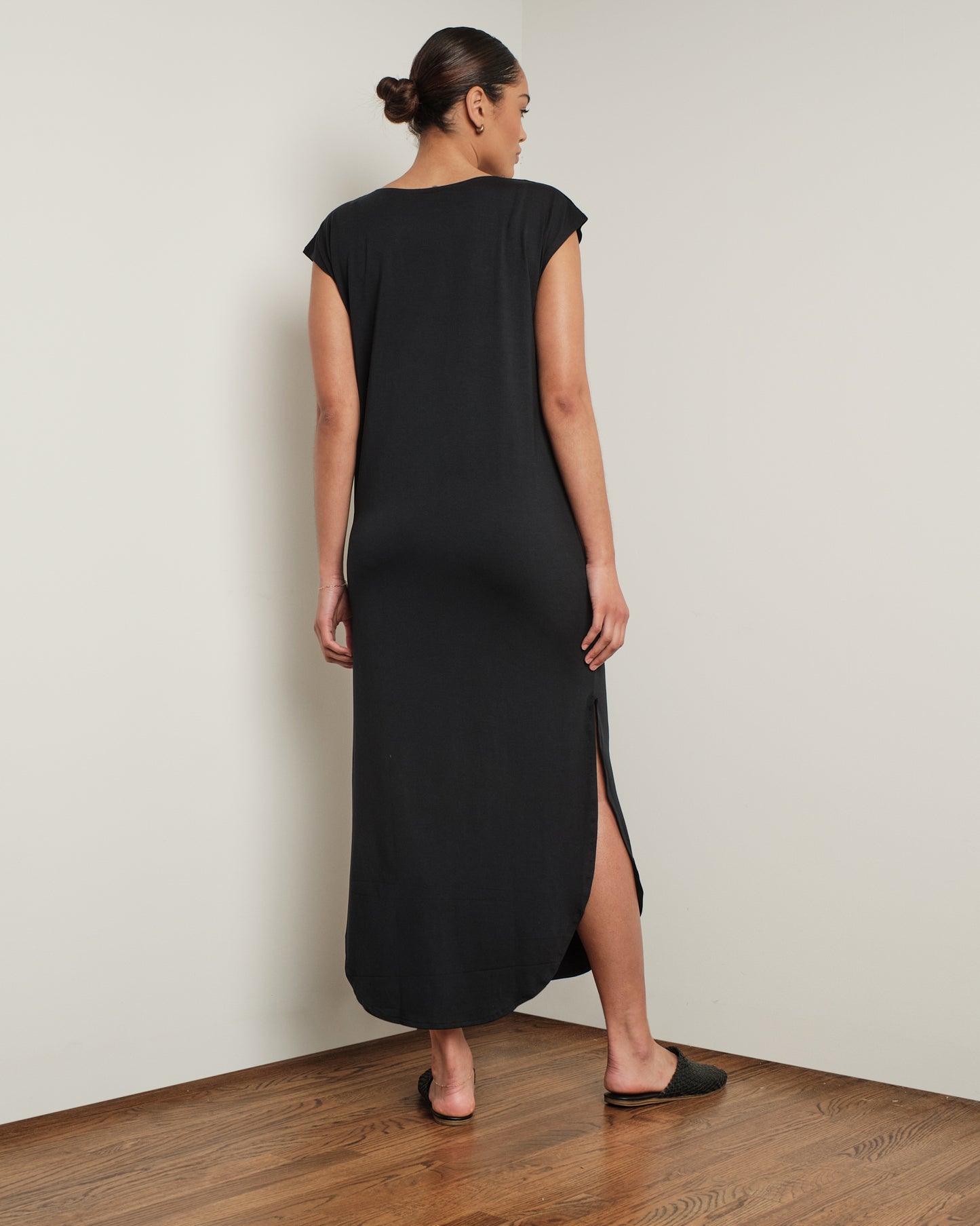 Long Easy Dress in Black